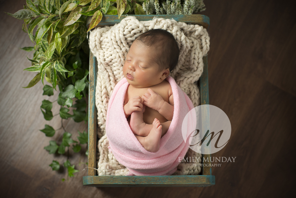 studio newborn photo shoot photography Plymouth Devon Emily Munday Monday 