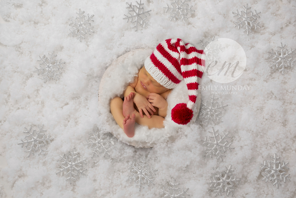 Christmas studio newborn session emily munday monday plymouth devon cornwall photos tog photographer photography posed 