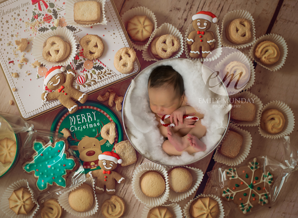 Christmas studio newborn session emily munday monday plymouth devon cornwall photos tog photographer photography posed 