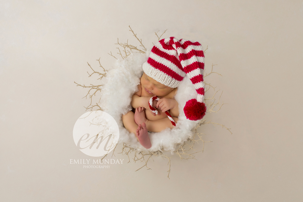 Christmas studio newborn session emily munday monday plymouth devon cornwall photos tog photographer photography posed 