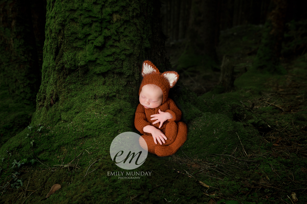 newborn photography photographer photos studio session fox woodland baby shoot emily munday monday photography boy sibling brother