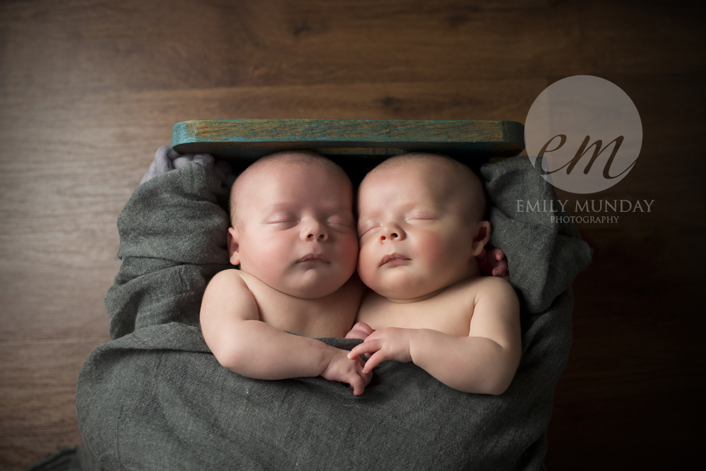 twins emily munday monday photos photography photographer plymouth devon cornwall newborn studio posed 