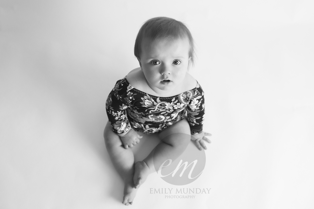 darcie little sitter session emily munday black and white cheeky plymouth devon cornwall studio photos photography photographer emily monday