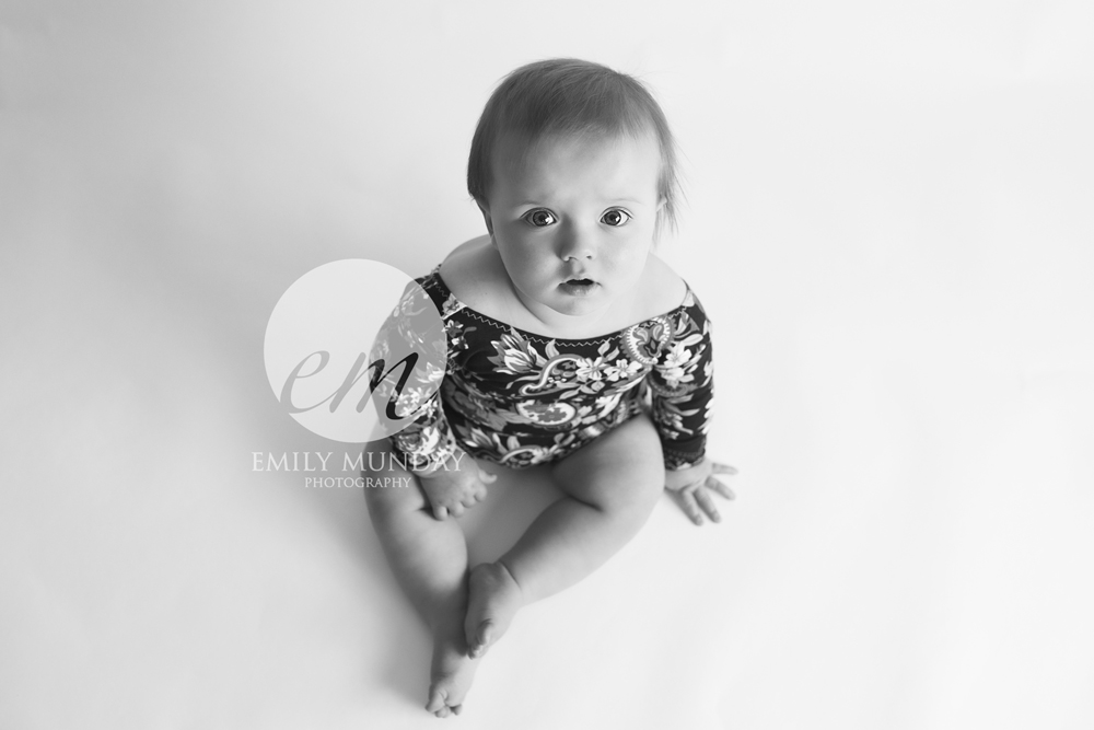 baby photographer photos photography newborn studio plymouth ocean city recycling plastic free month july summer baby devon black and white little sitter floral