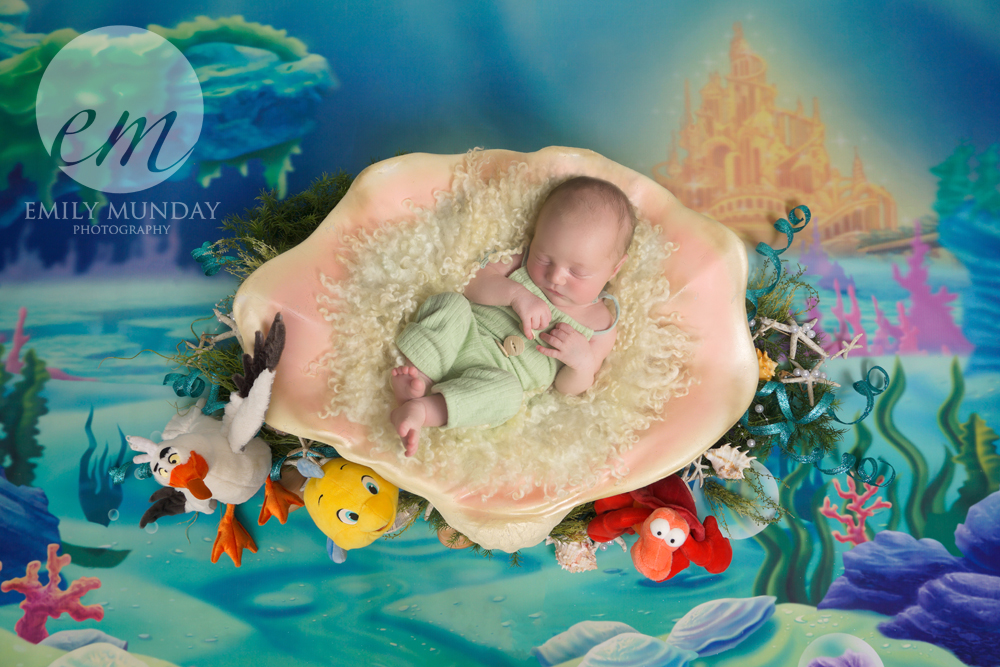 disney theme baby newborn photo studio session Plymouth Devon Arial emily monday munday