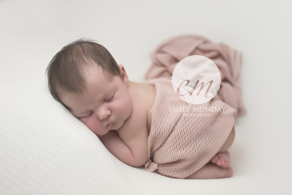 plymouth baby pearl newborn devon cornwall studio photos photographer photography emily monday munday PL4 Lipson Greenbank Freedom field park white gem shell seaside town pink salmon textures